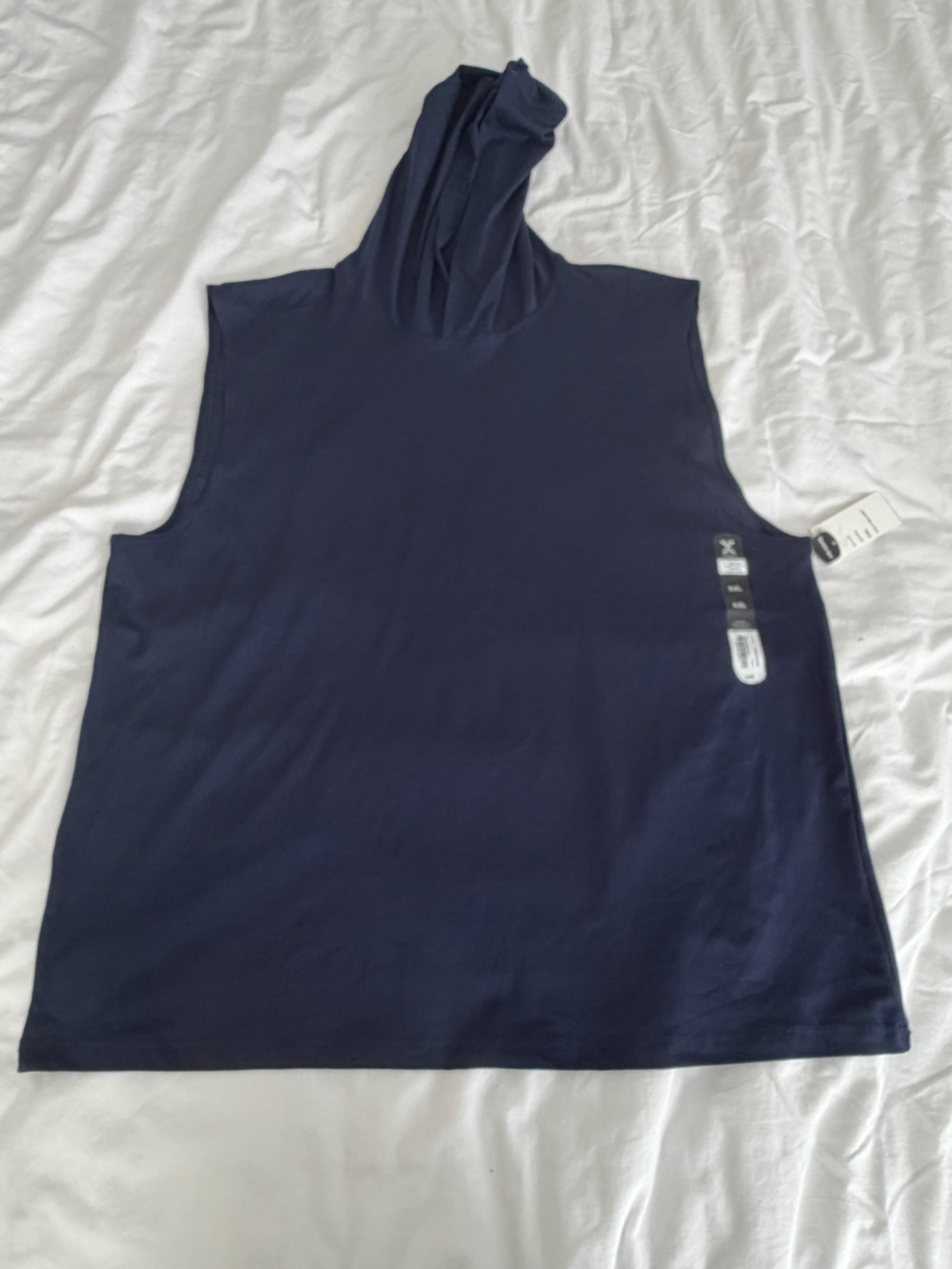 Xersion Navy Hooded Tank Top for Men